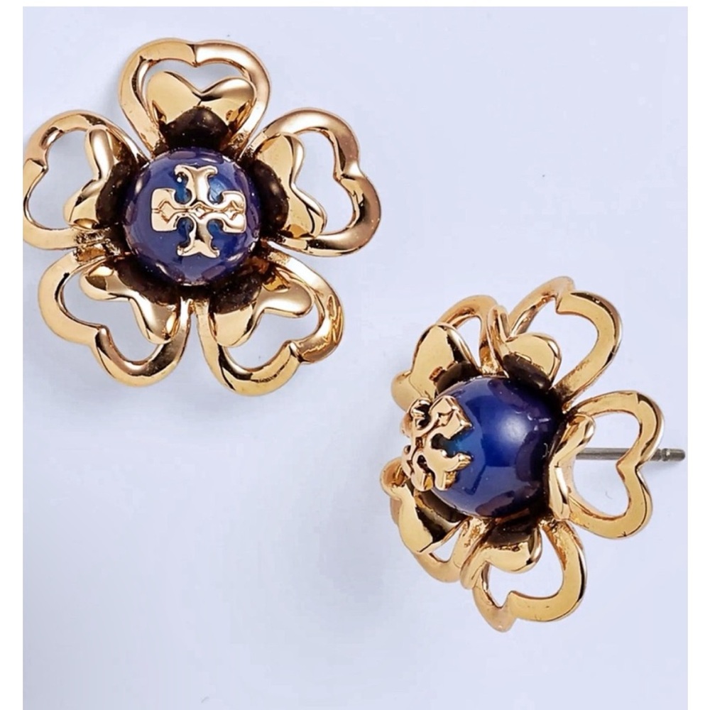 Tory Burch 16k-gold plate, pearl Katie Stud Earrings